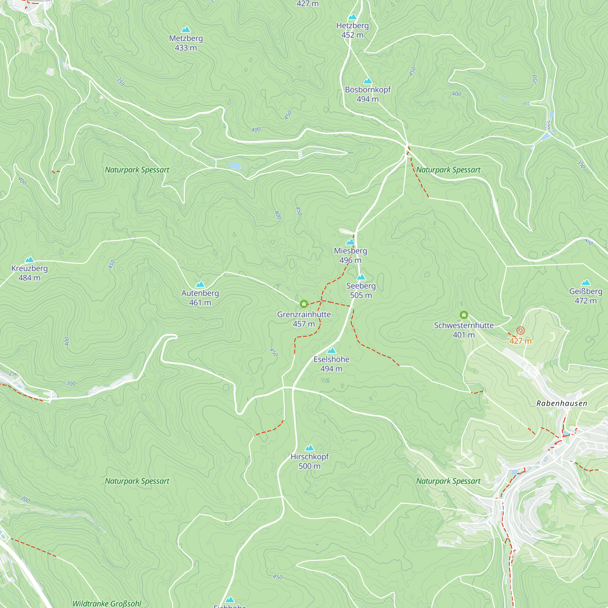 Grenzrainhütte map
