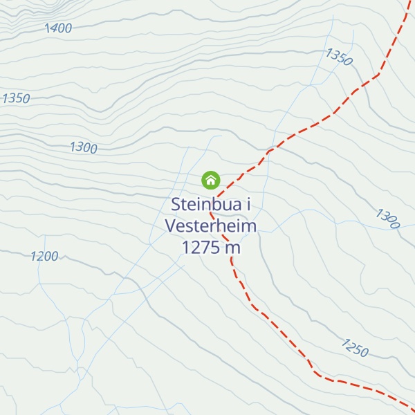 Map of Vesterheimsbua