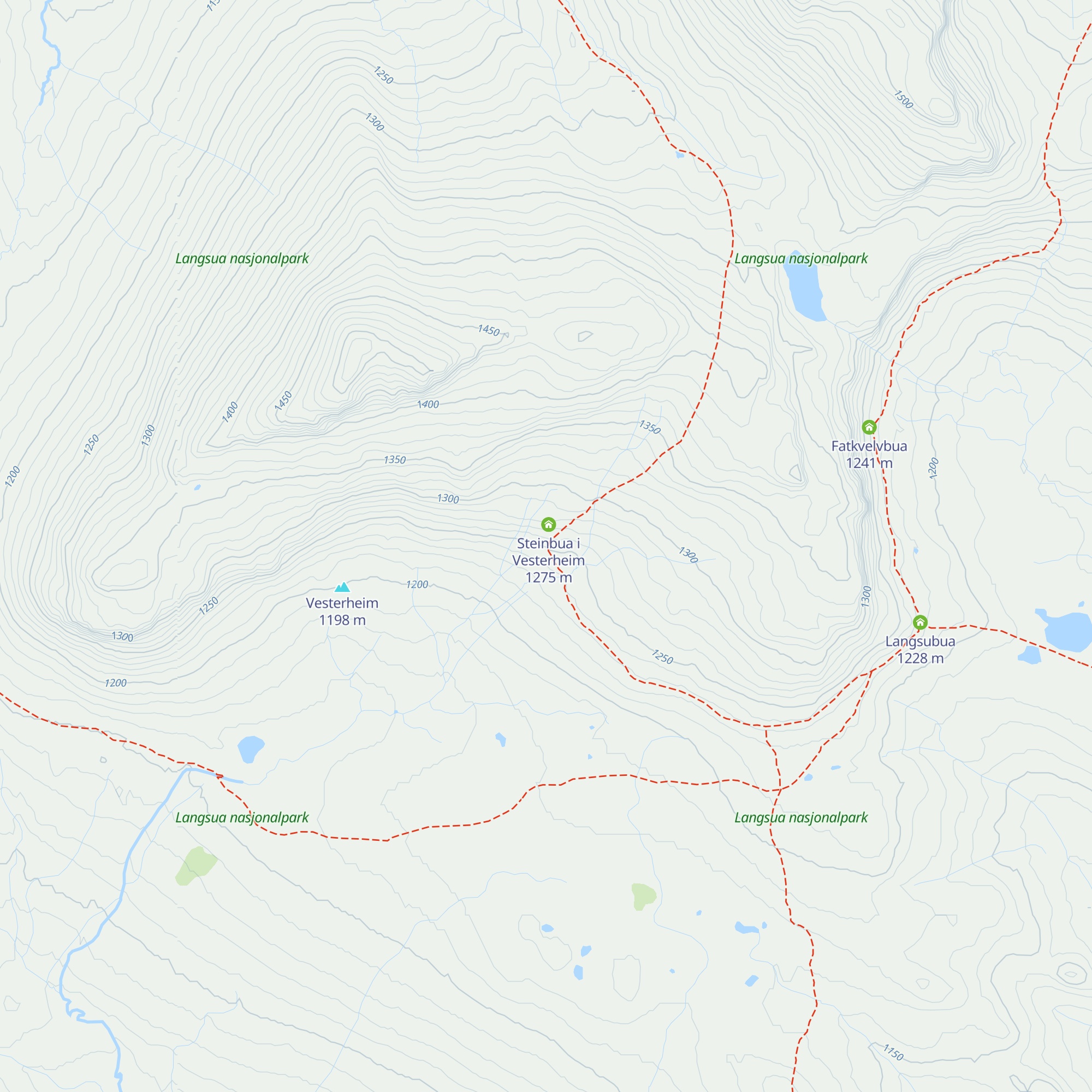 Vesterheimsbua map