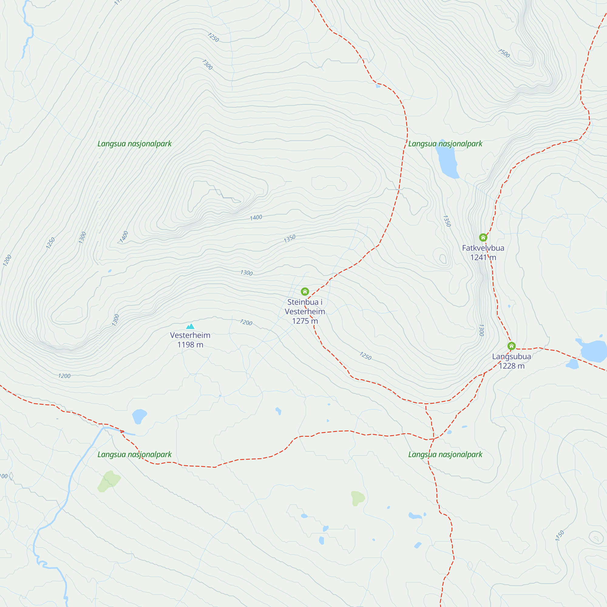 Vesterheimsbua map