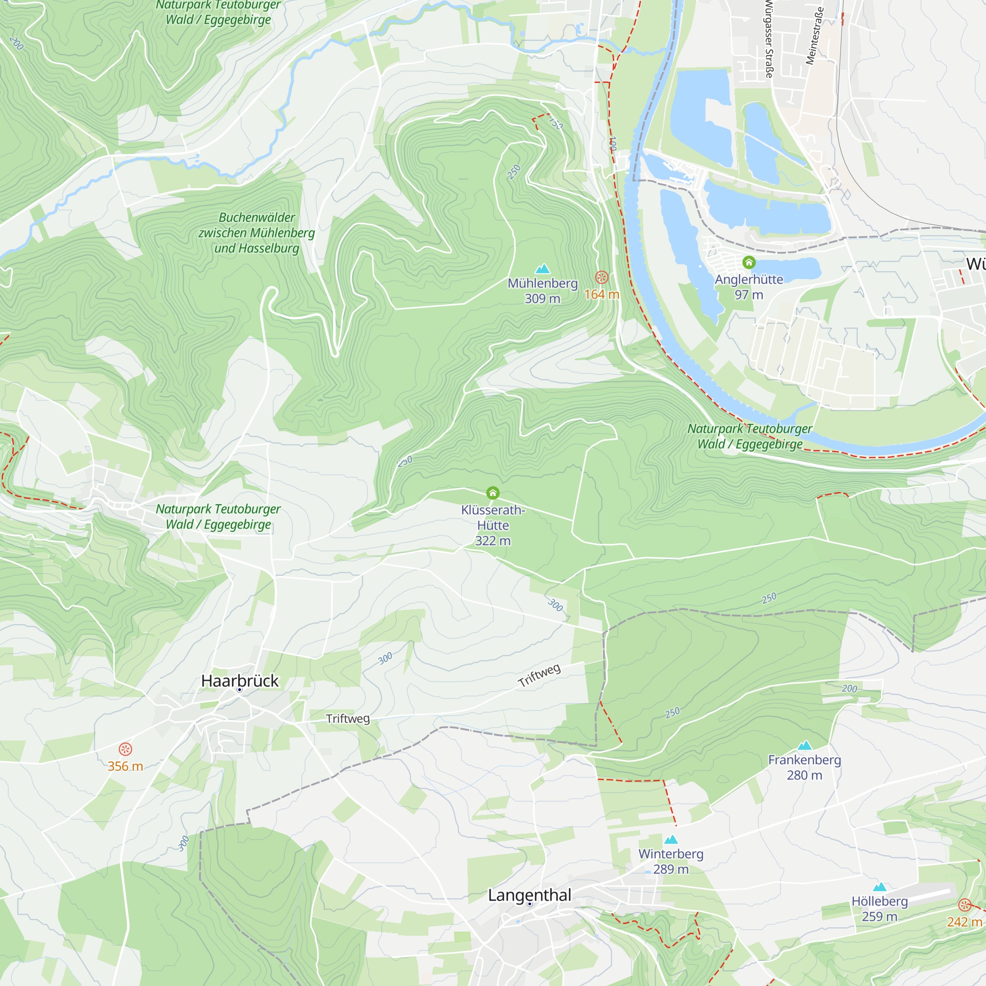 Klüsserath-Hütte map