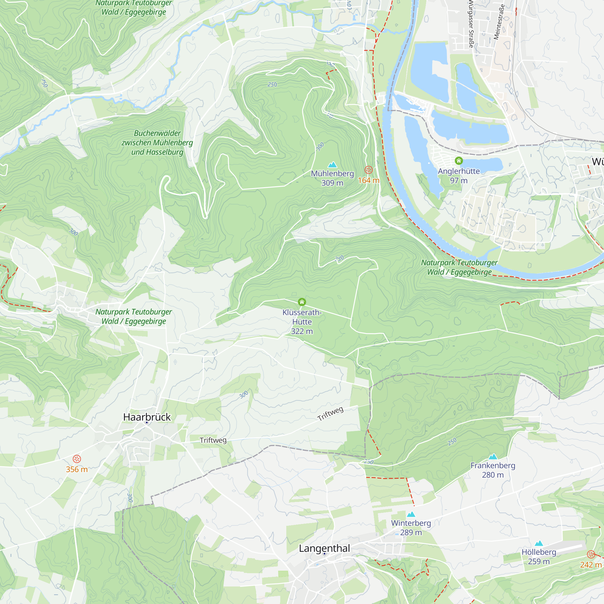 Klüsserath-Hütte map