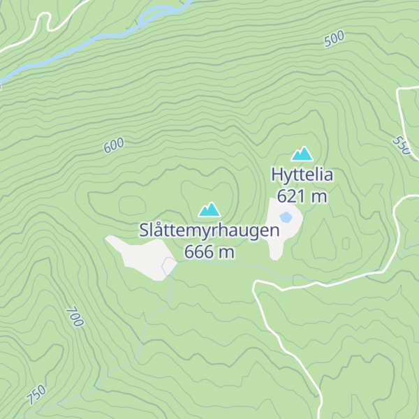 Map of Slåttemyrhaugen