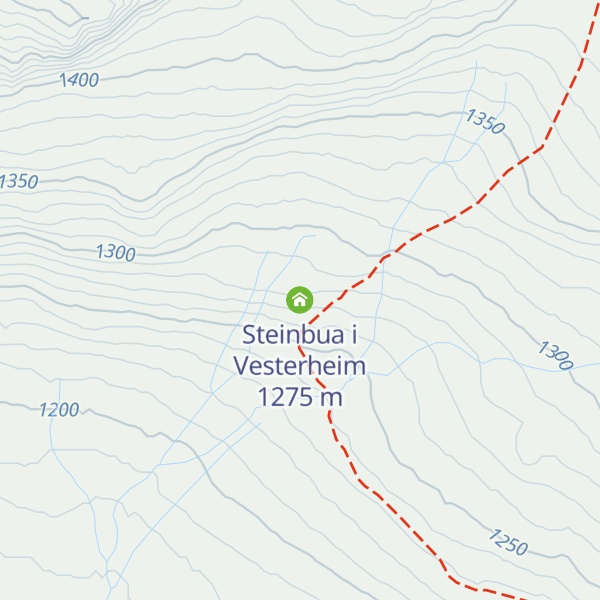 Map of Steinbua i Vesterheim