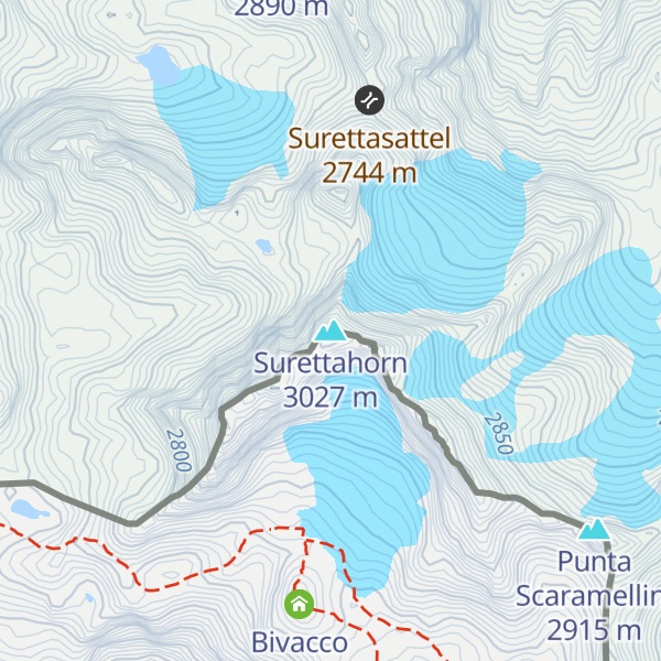 Map of Surettahorn
