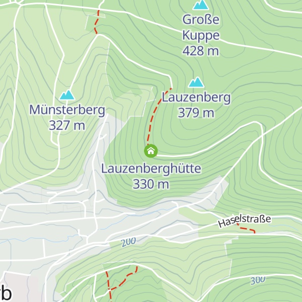 Map of Lauzenberghütte