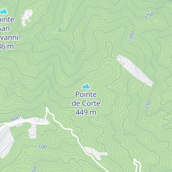 Map of Pointe de Corte