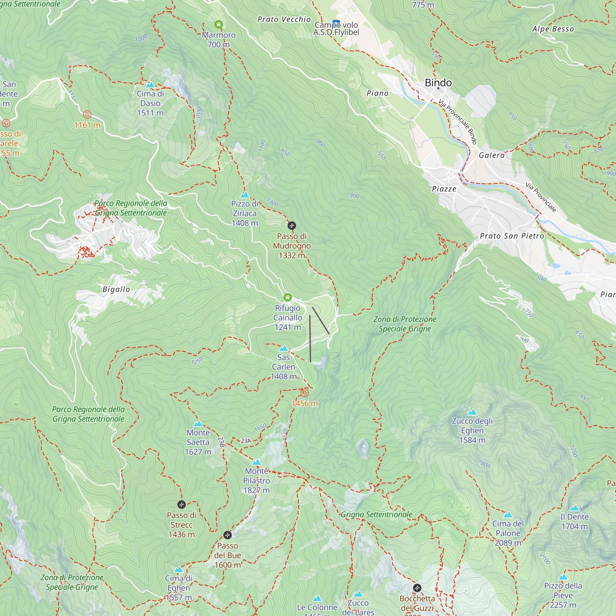 Chalet Cainallo 1240 map