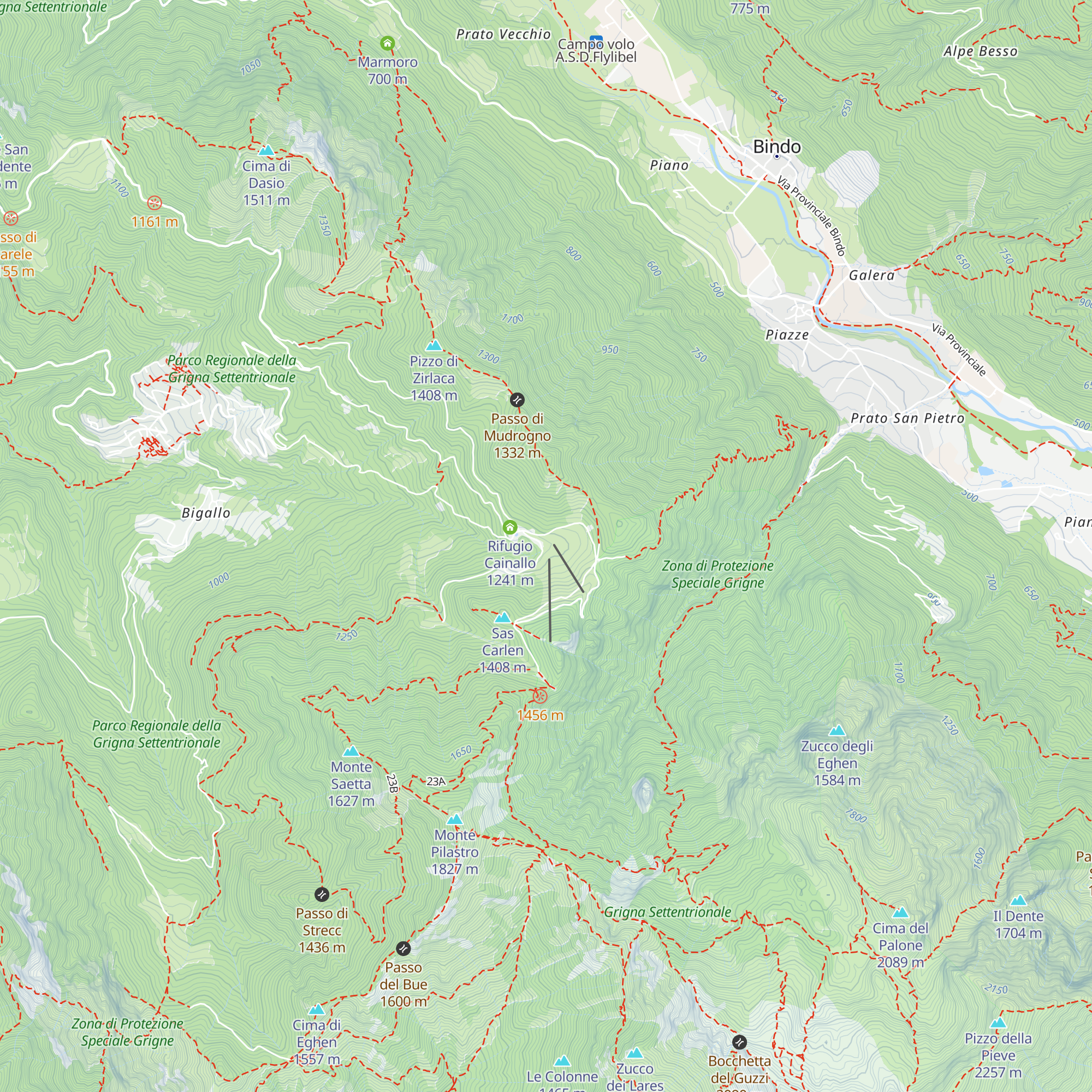 Chalet Cainallo 1240 map