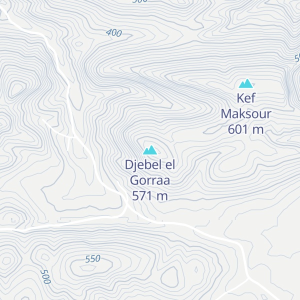 Map of Djebel el Gorraa
