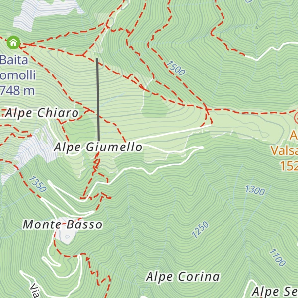 Map of Rifugio Shambalà