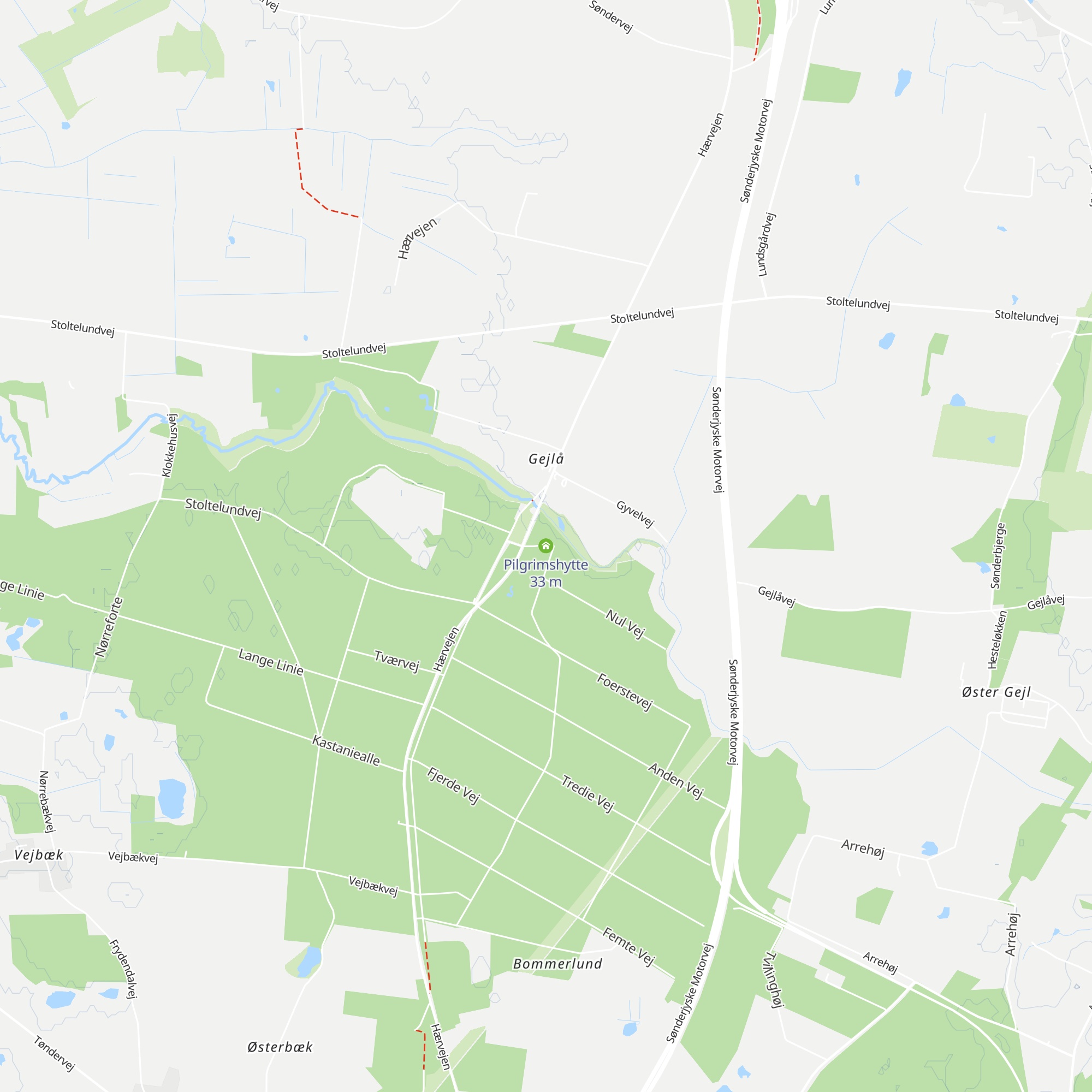 Pilgrimshytte map