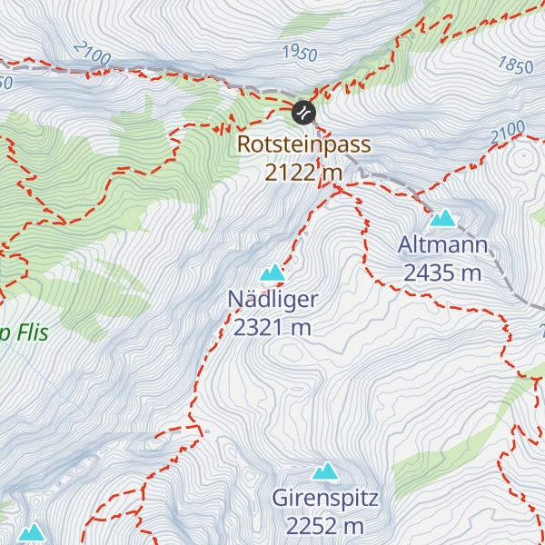 Map of Nädliger