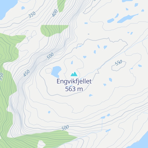 Map of Engvikfjellet