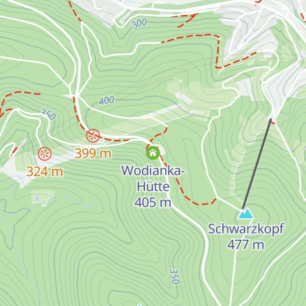 Map of Wodianka-Hütte