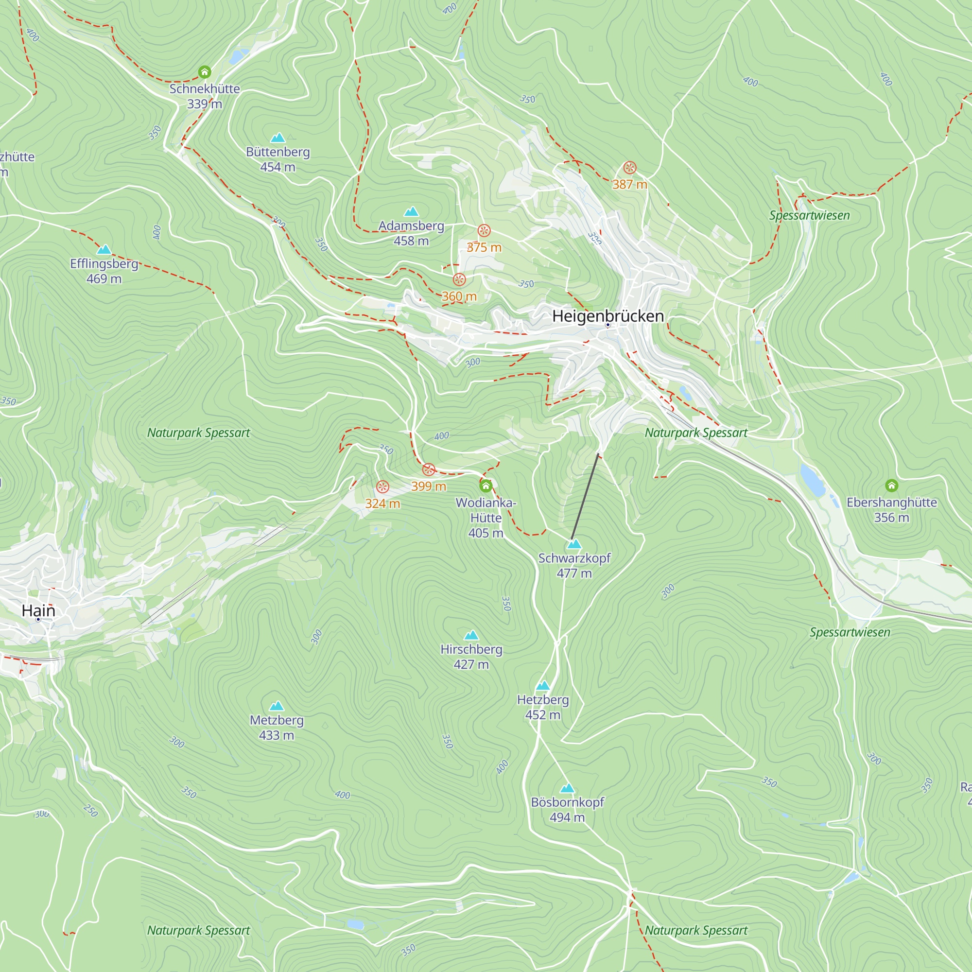Wodianka-Hütte map