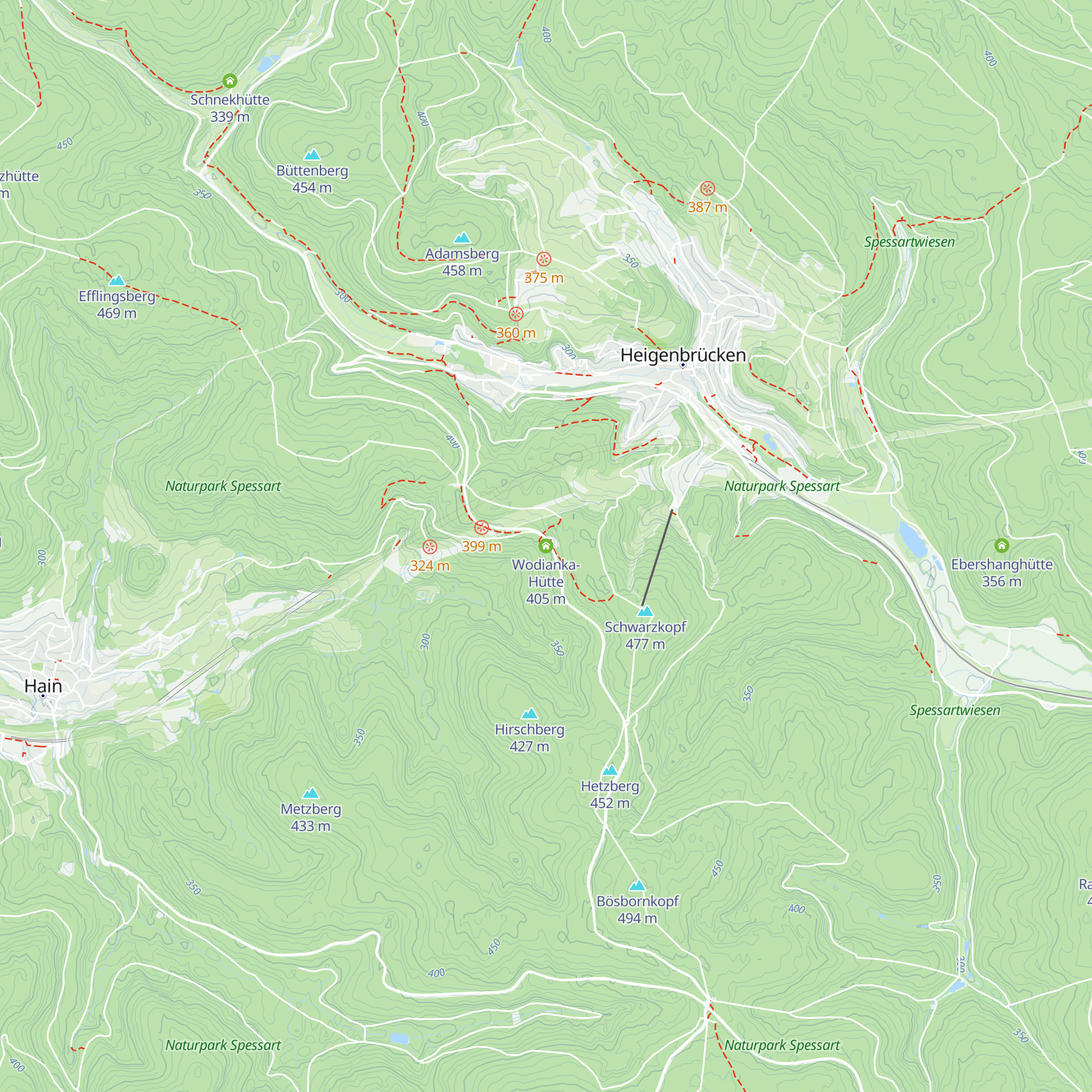 Wodianka-Hütte map