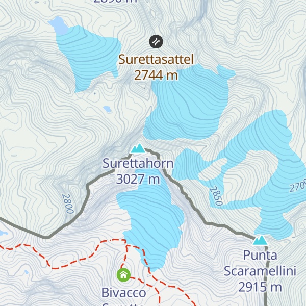 Map of Punta Rossa