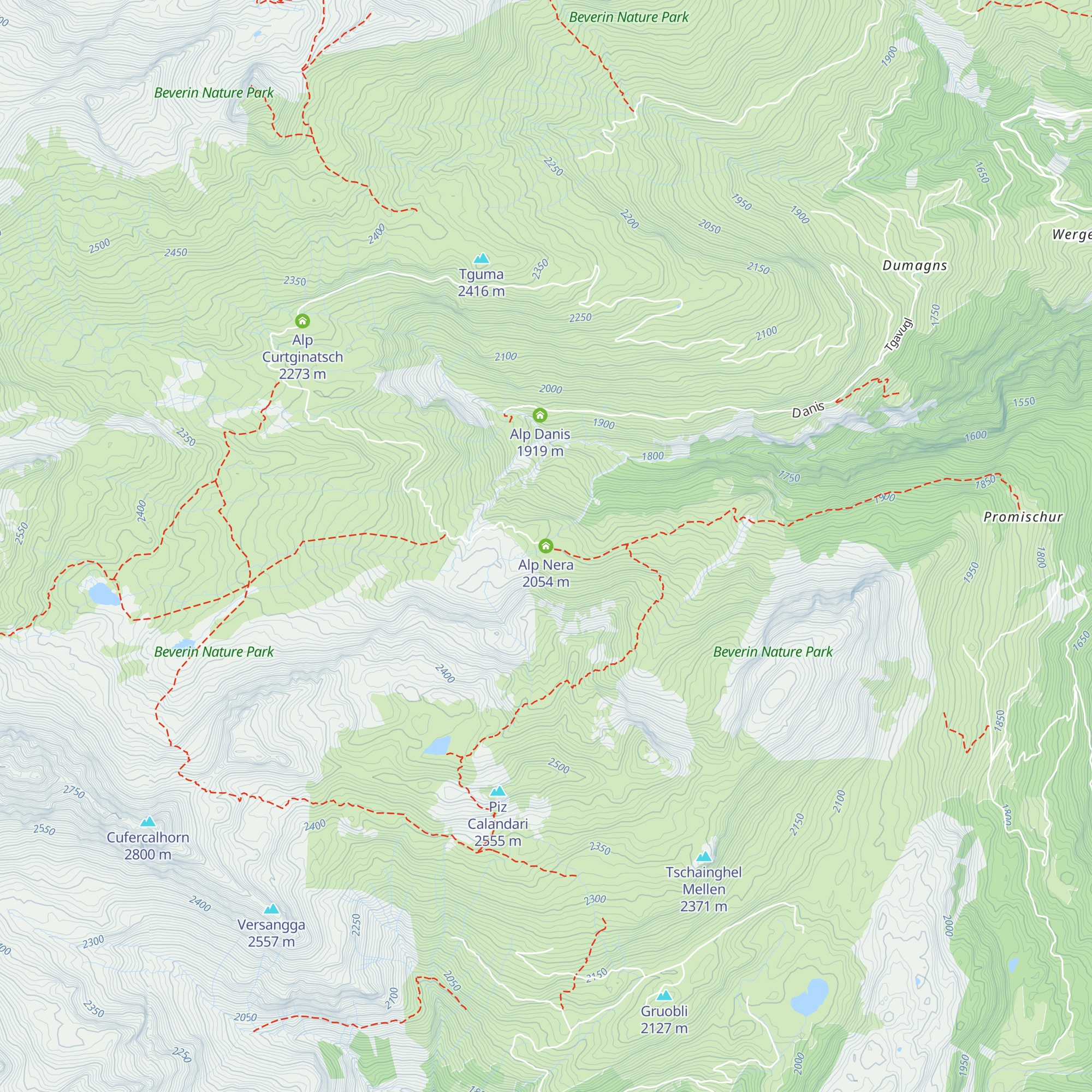 Alp Nera map
