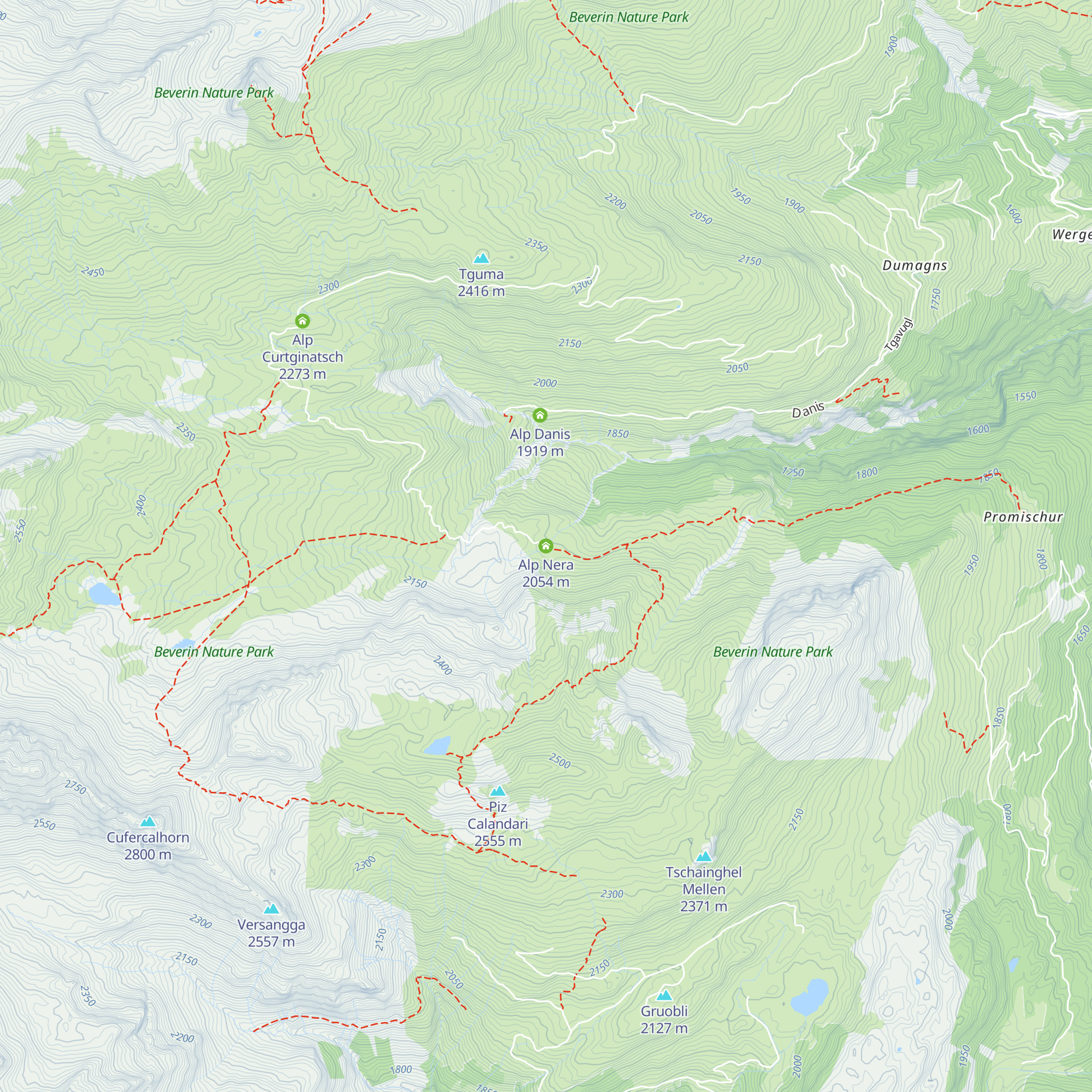 Alp Nera map