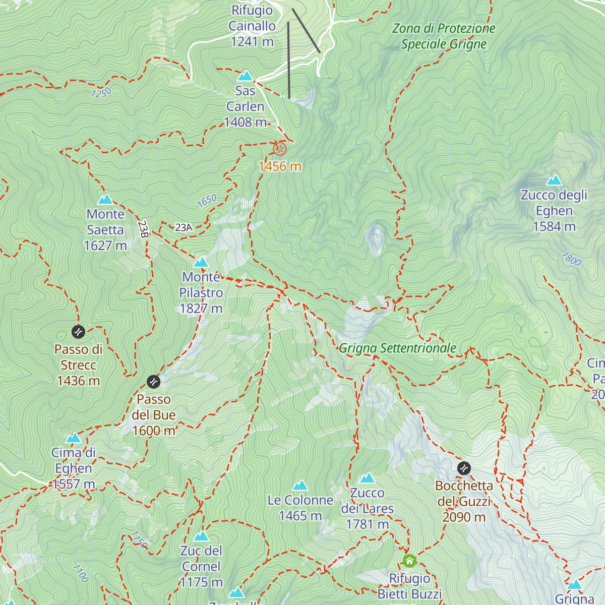 Bivacco 89a Brigata Poletti map
