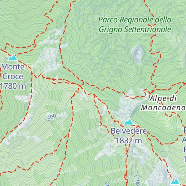 Map of Bivacco 89a Brigata Poletti
