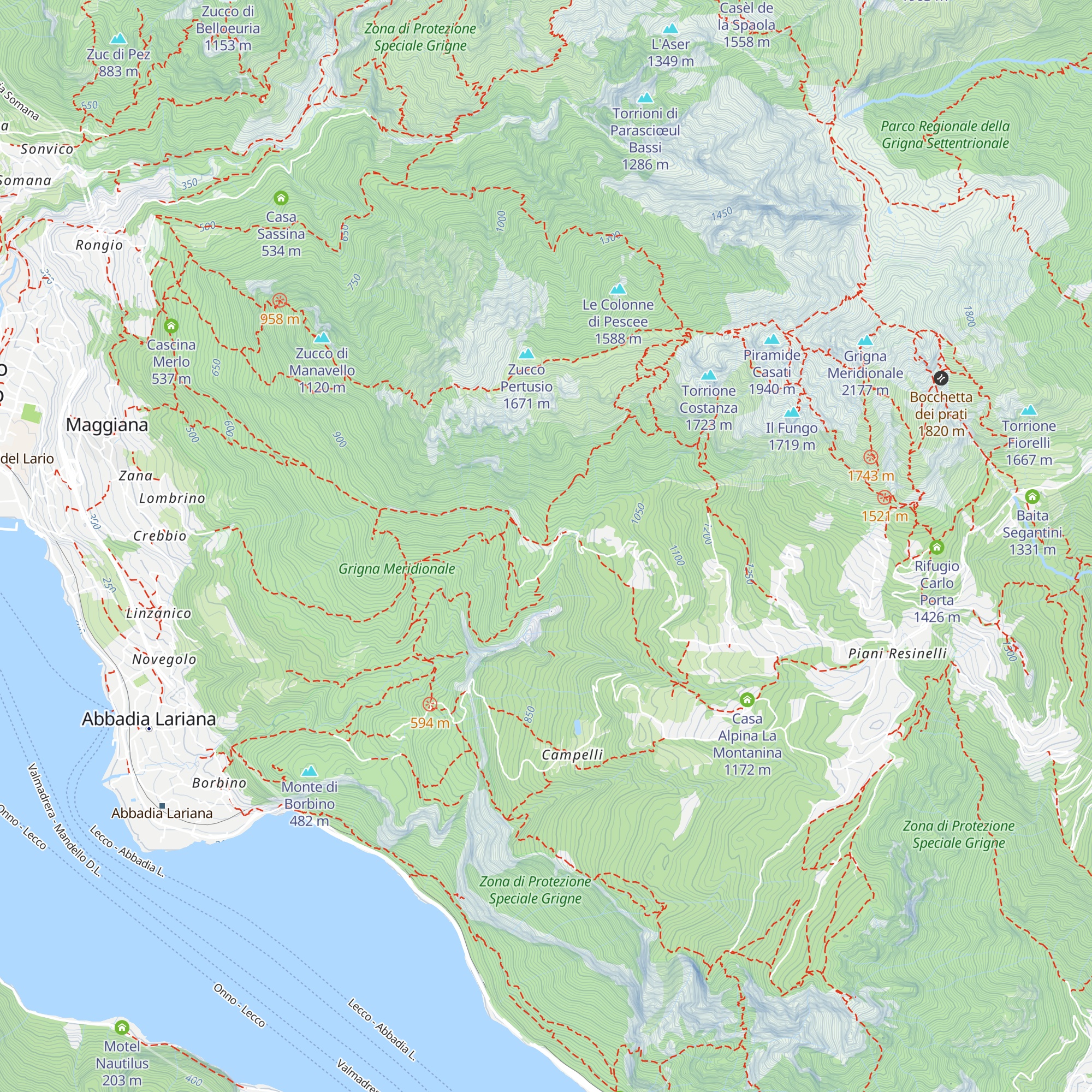 Ca del Zepp map