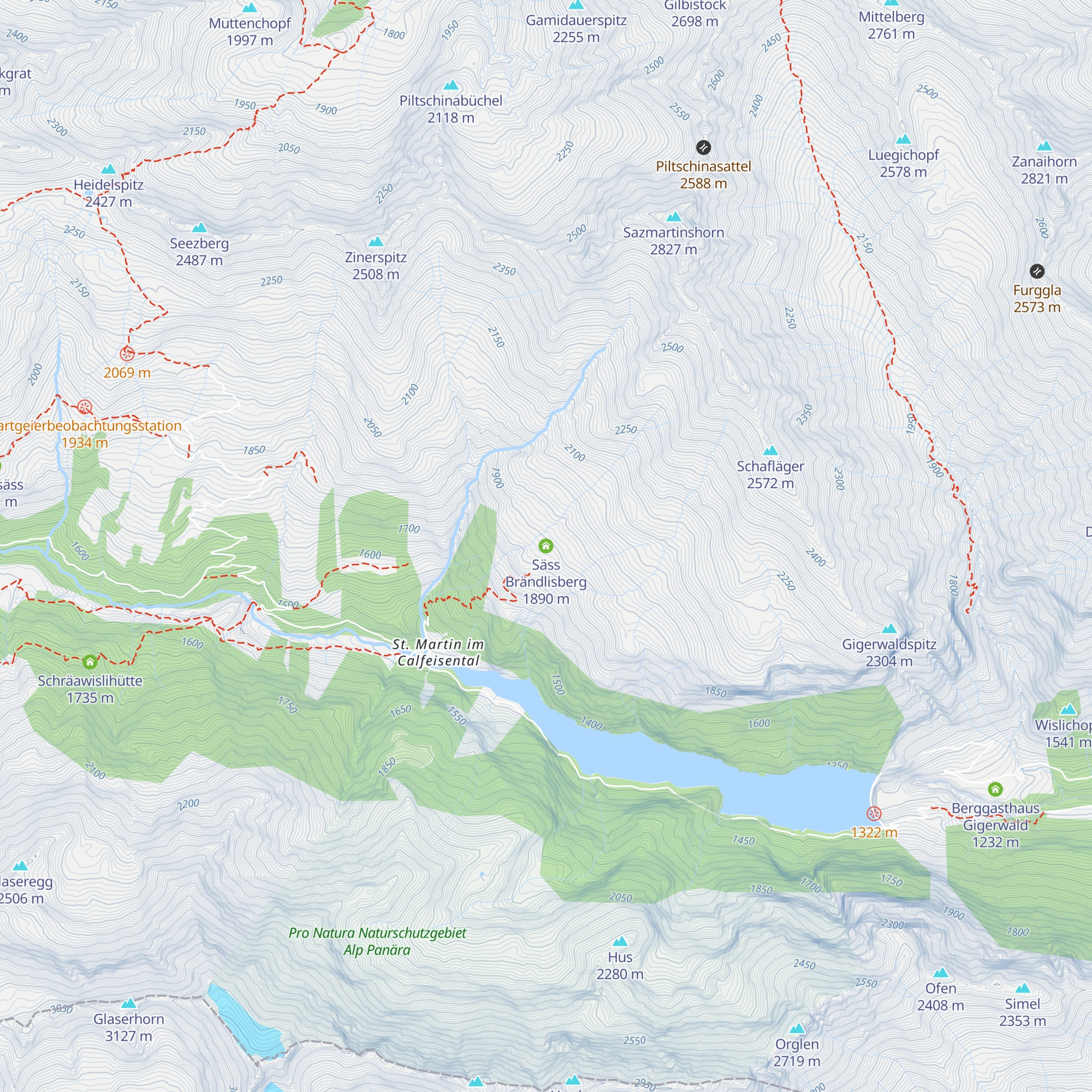 Säss Brändlisberg map