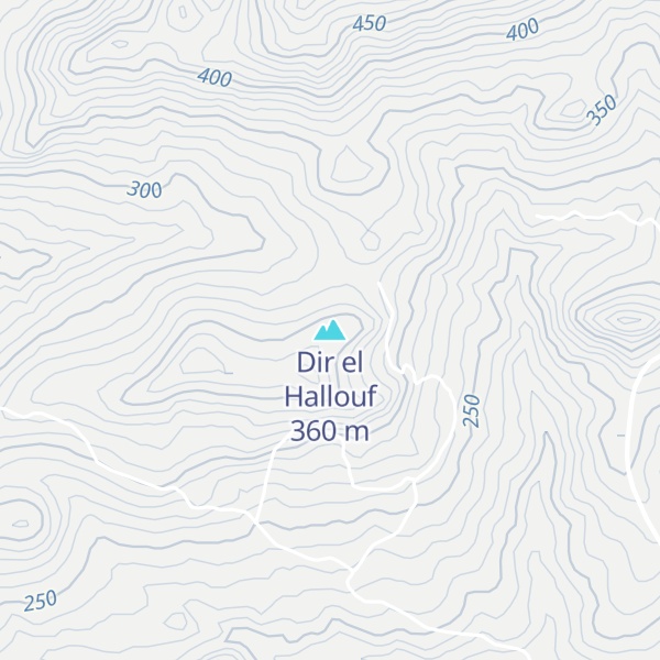 Map of Dir el Hallouf
