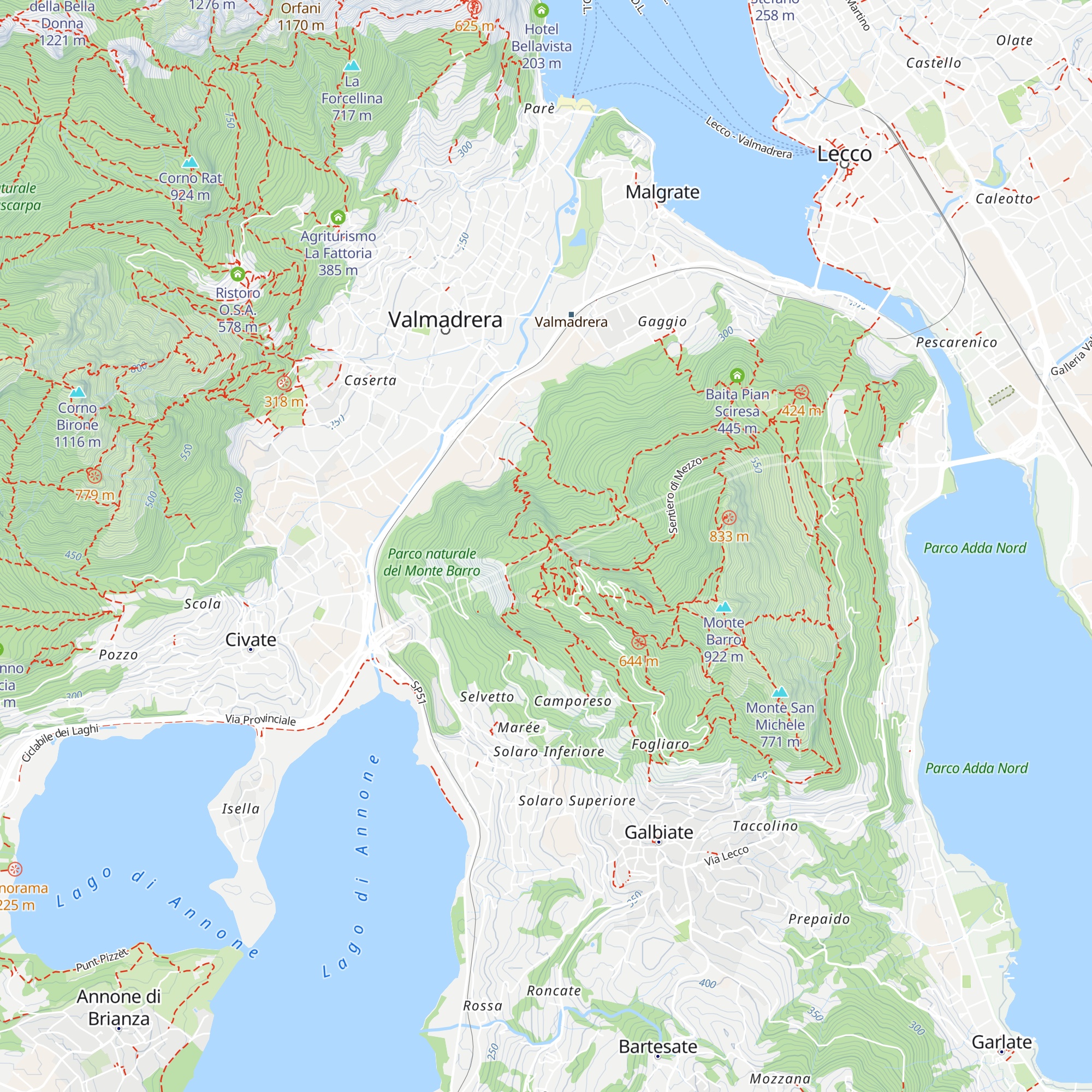 Baita Alpina Vinargino map