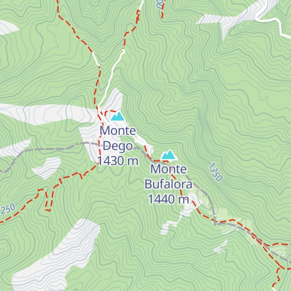 Map of Rifugio Monte Dego