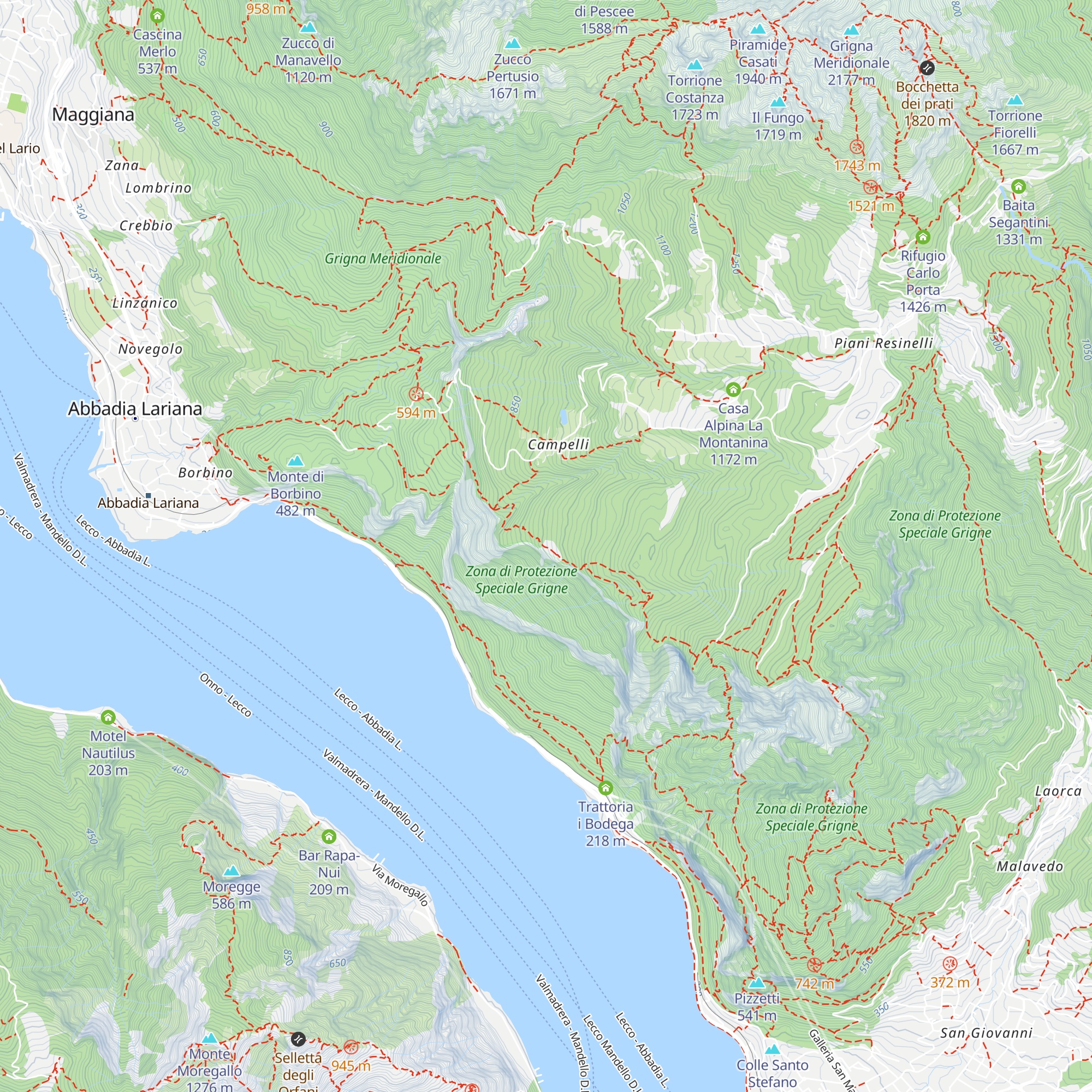 Crotto di Pendoliva map