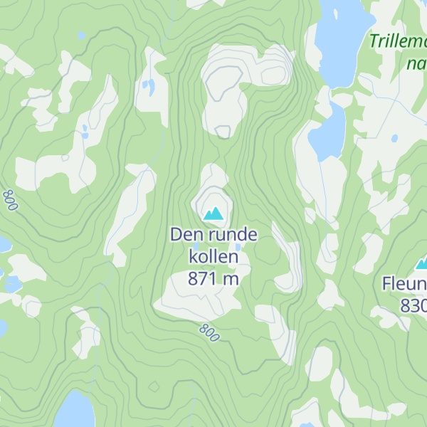 Map of Den runde kollen