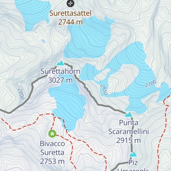 Map of Punta Adami