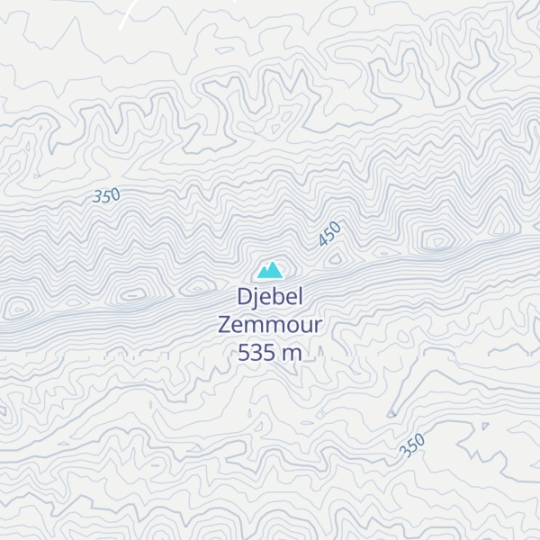Map of Djebel Zemmour