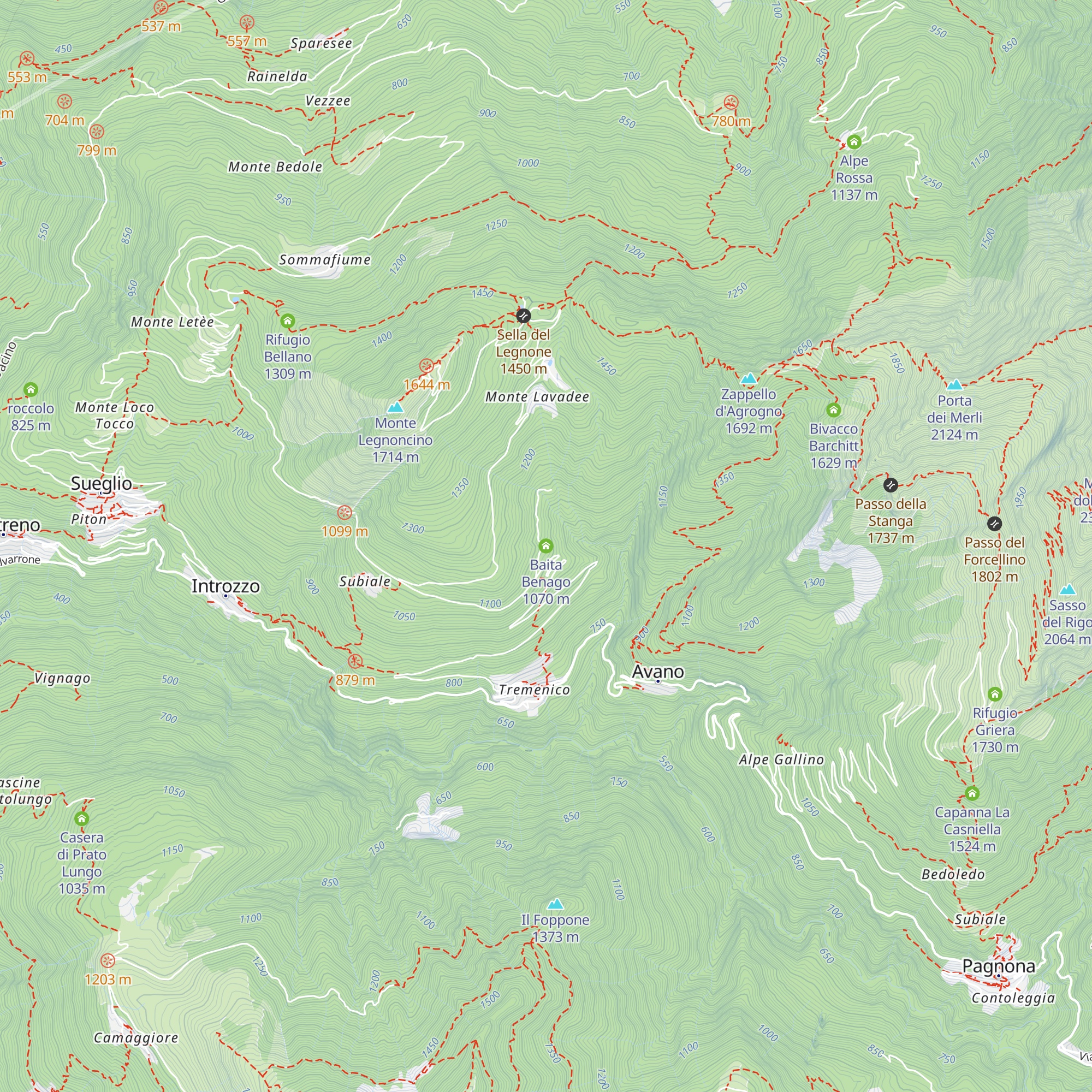 Baita Benago map