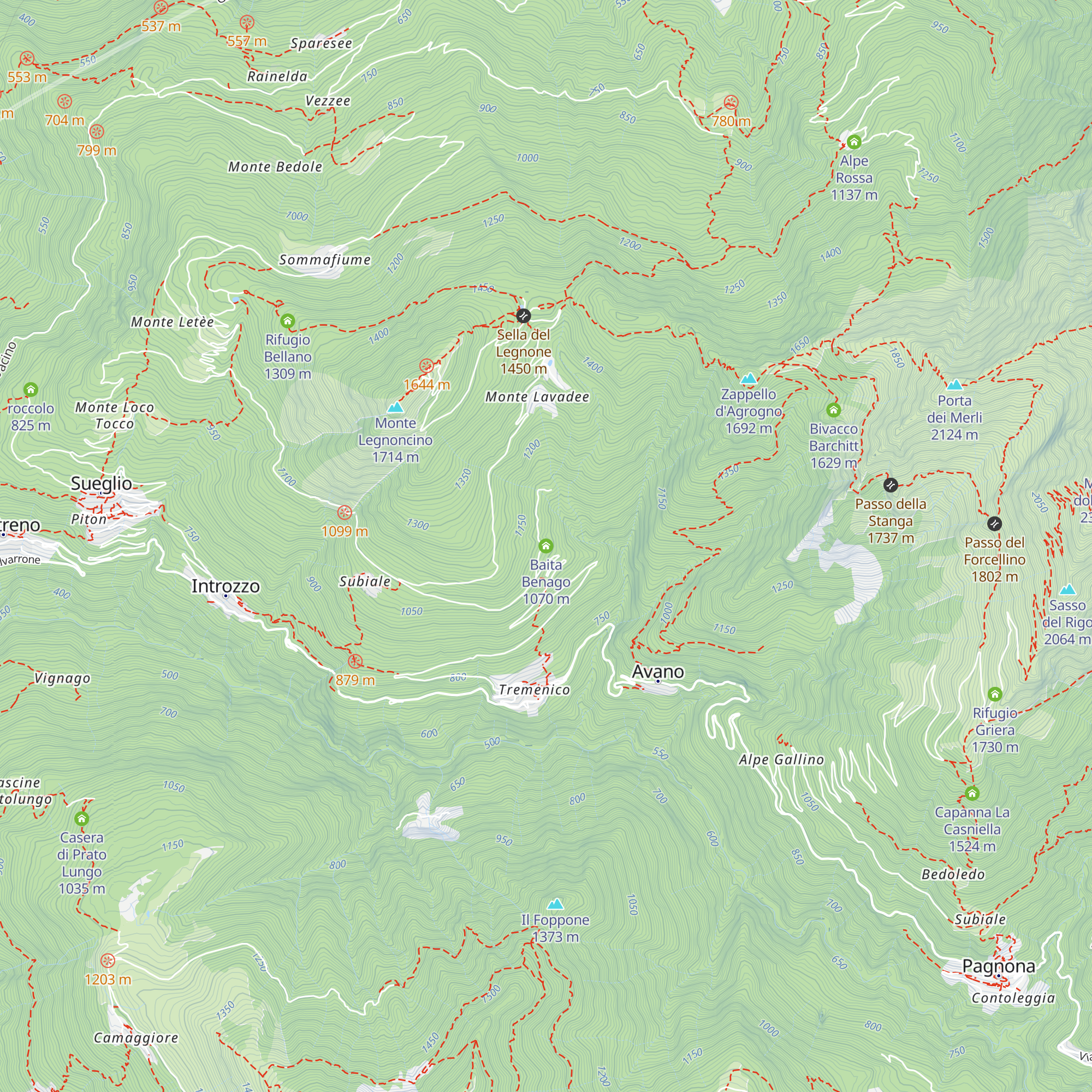 Baita Benago map