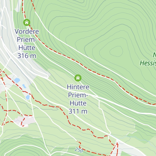 Map of Hintere Priem-Hütte