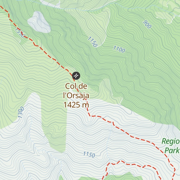 Map of Pointe de l'Orsaja