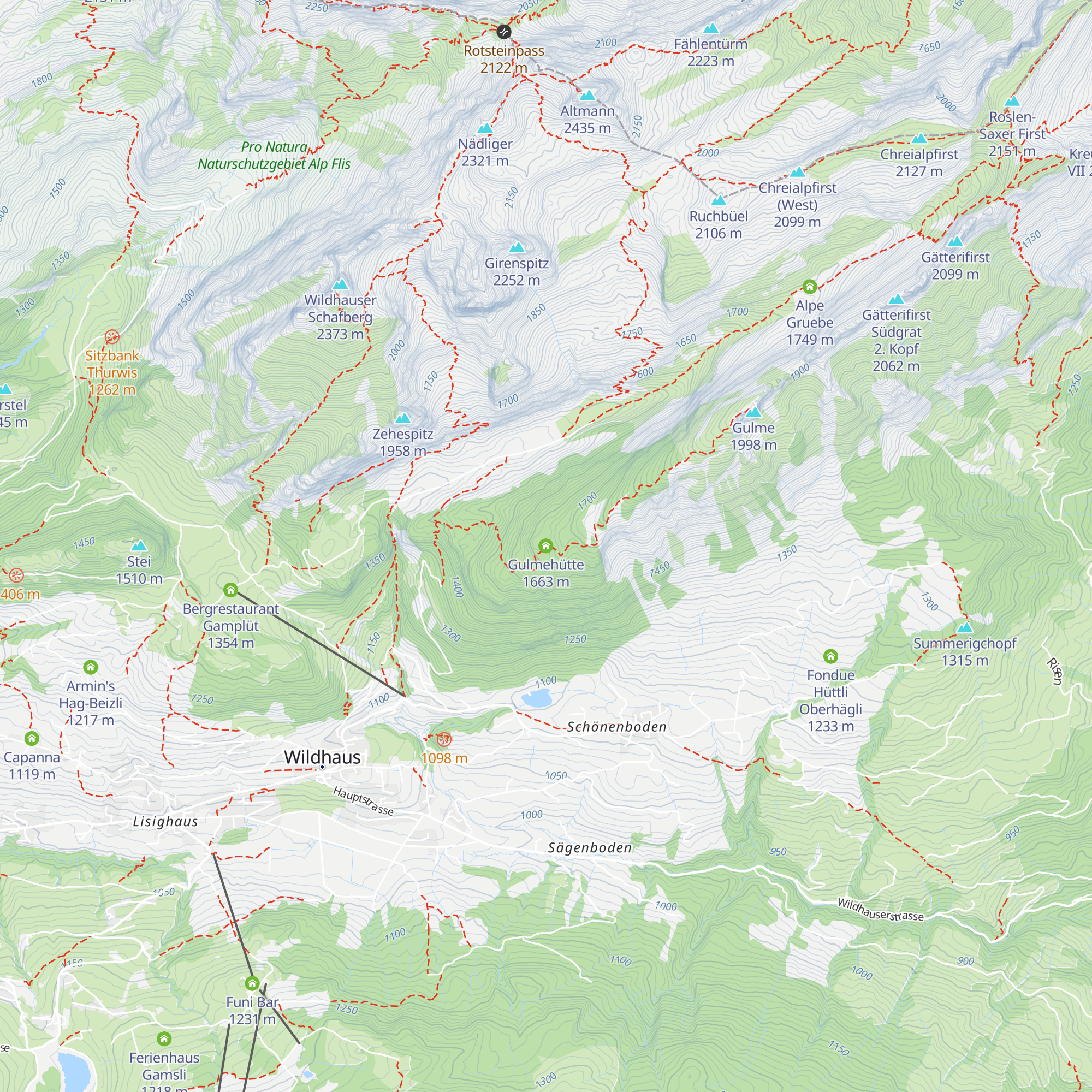Gulmehütte map