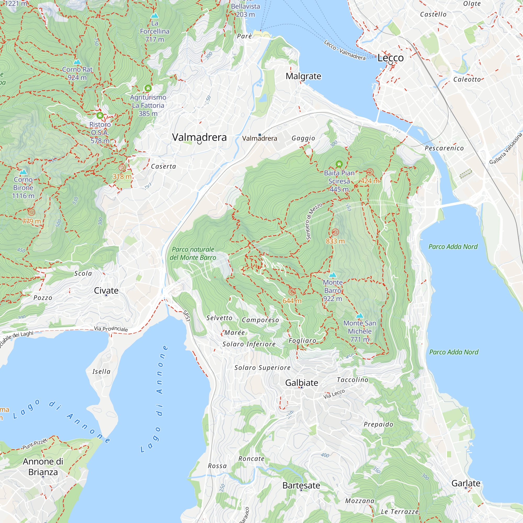 Baitello del Podista map