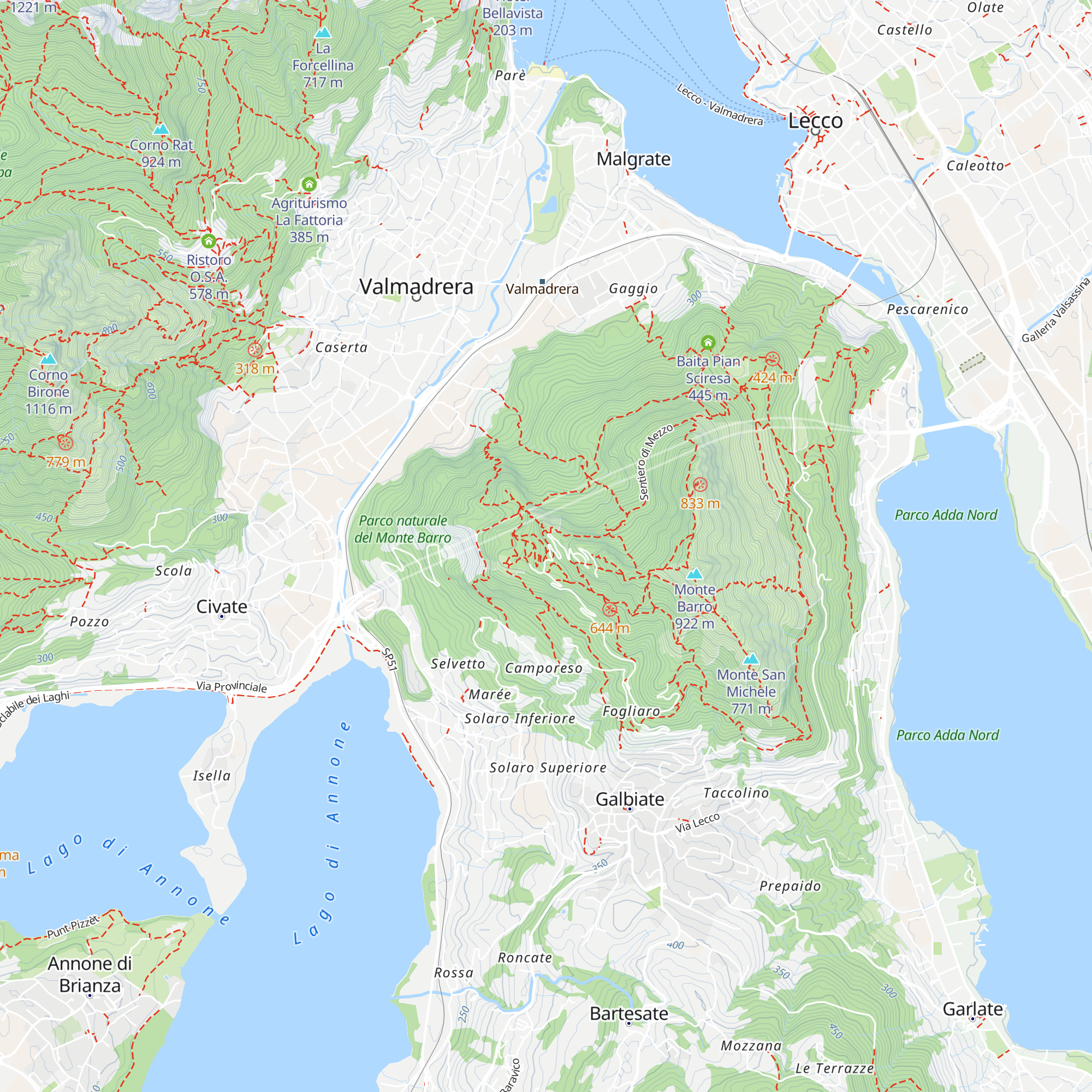 Baitello del Podista map
