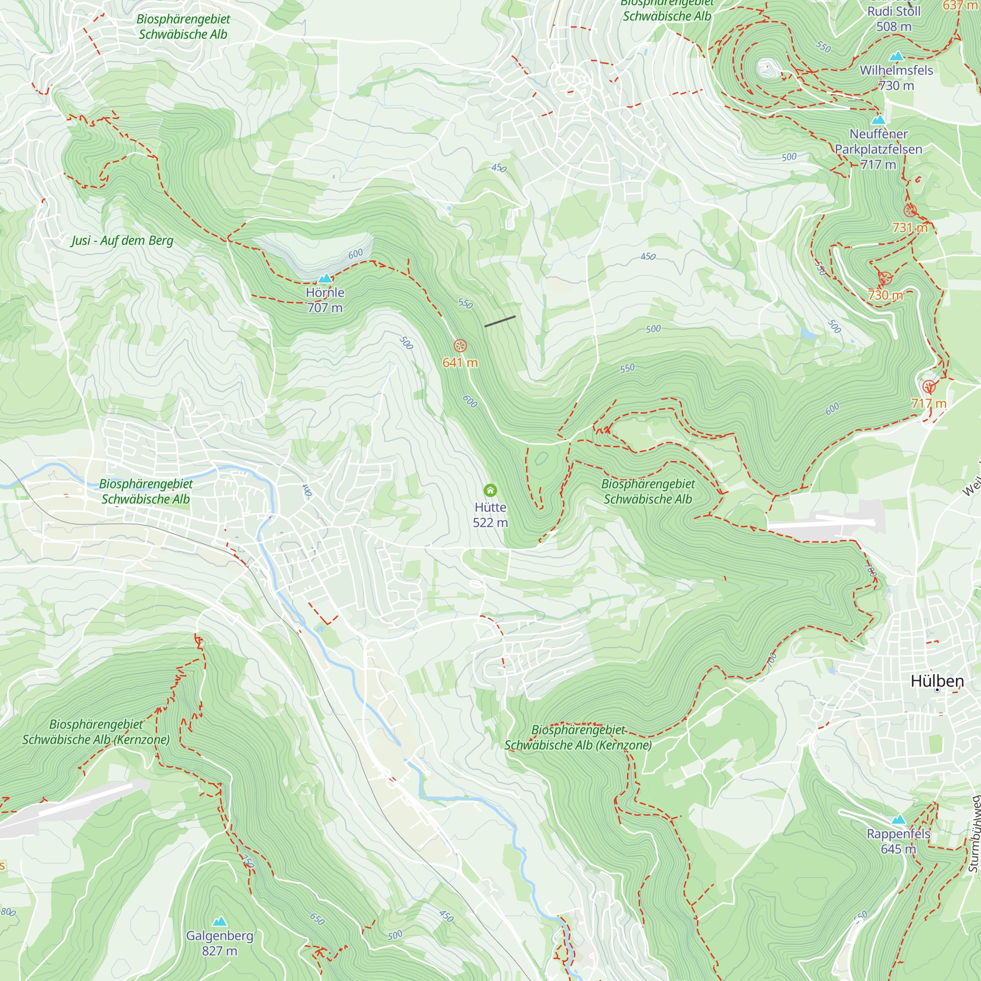 Hütte map