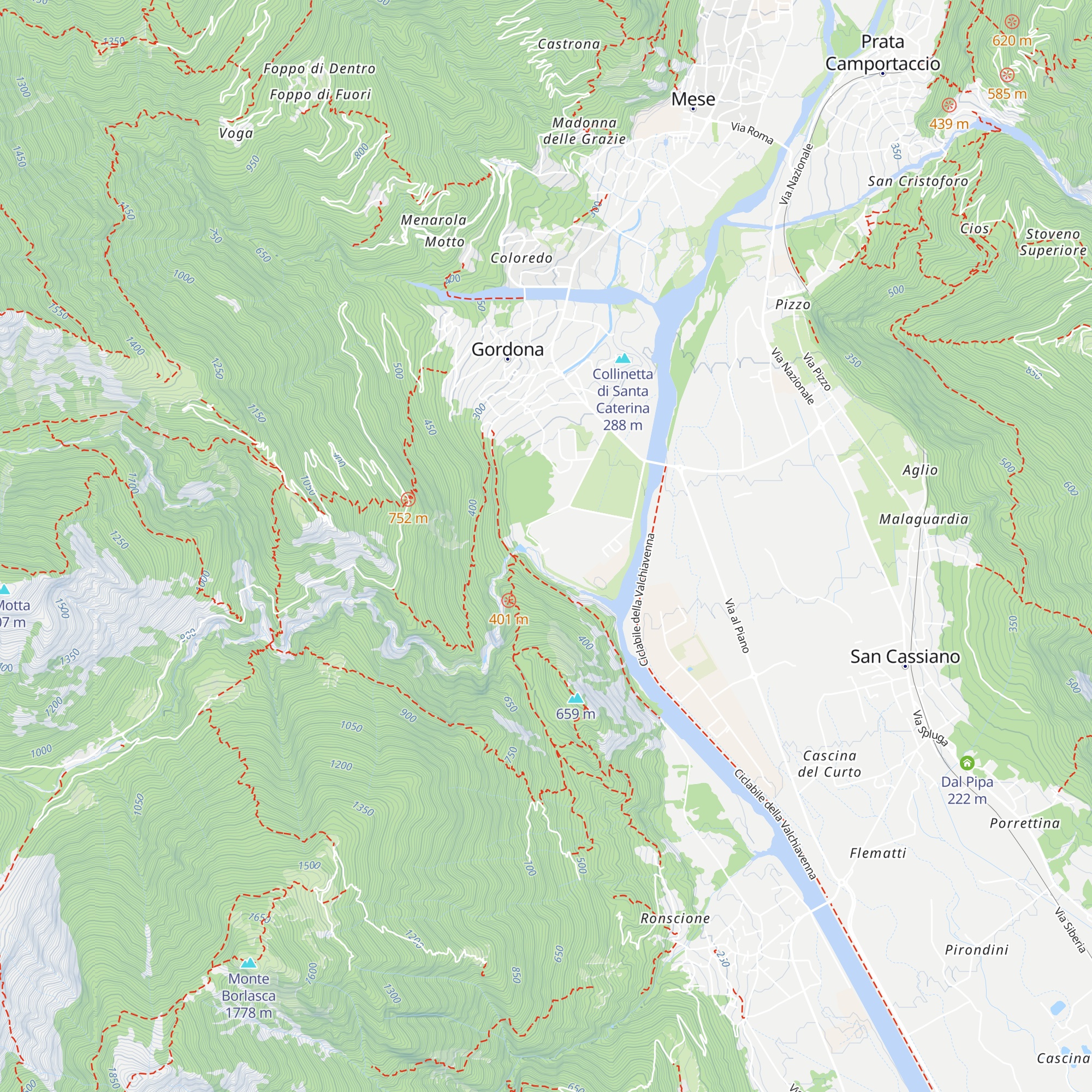 La Bögia map