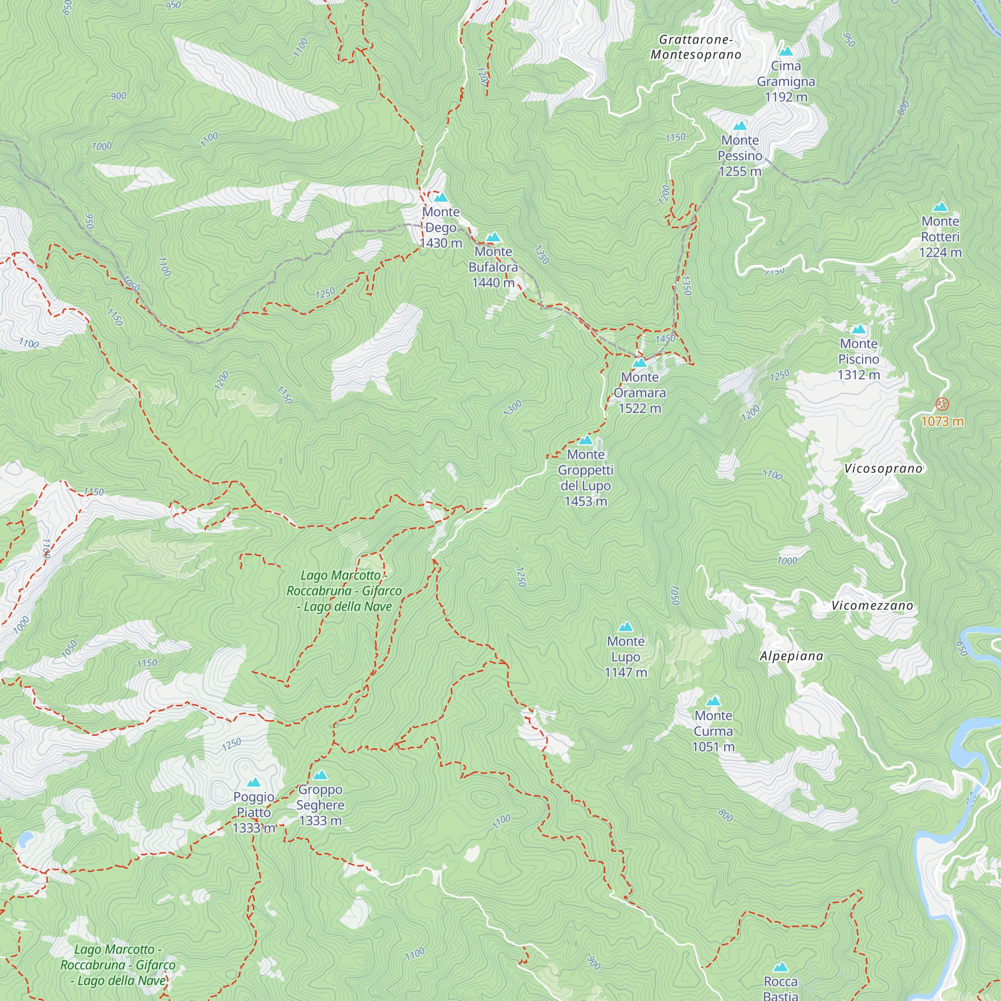 Rifugio Foppiano map