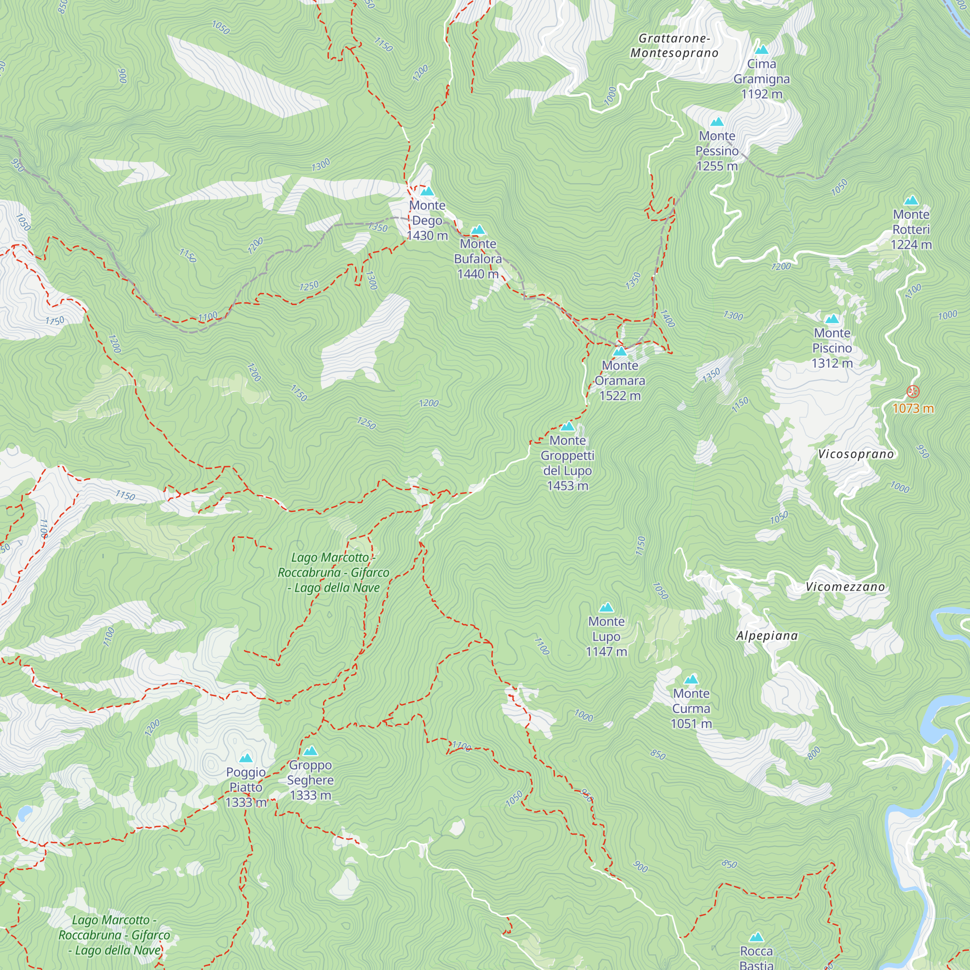 Rifugio Foppiano map