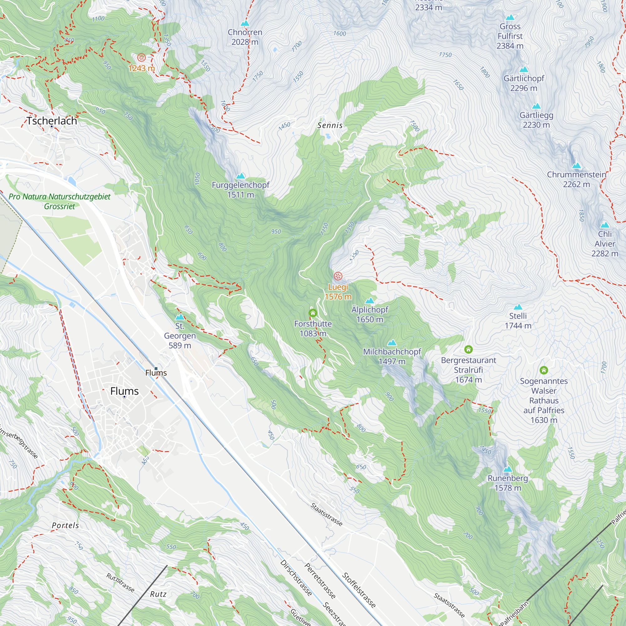 Forsthütte map