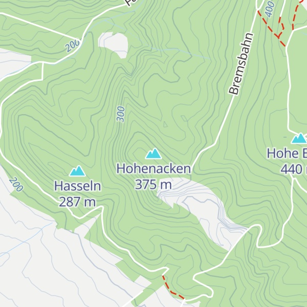 Map of Hohenacken
