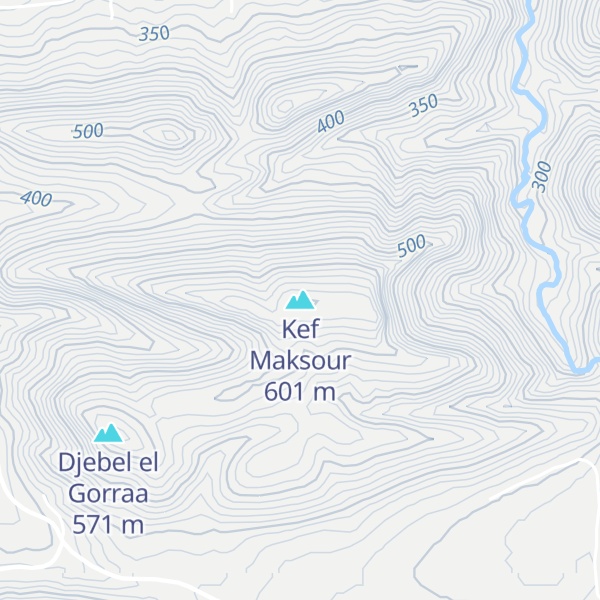 Map of Kef Maksour