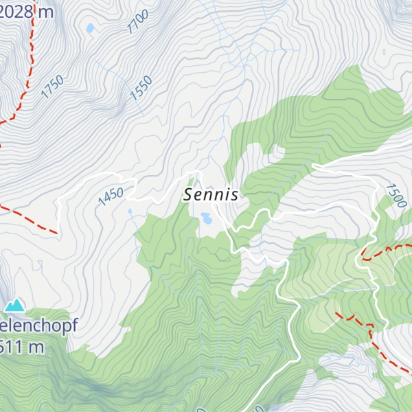 Map of Berggasthaus Sennisalp